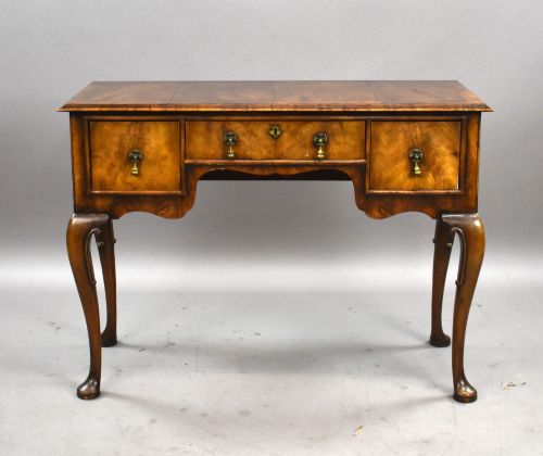 fig 1. Antique Queen Anne Style Walnut Lowboy