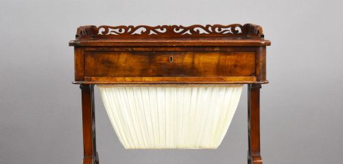 VICTORIAN MAHOGANY WORK TABLE - ADDITIONAL PHOTO 5