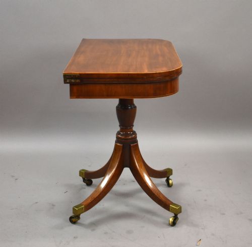 REGENCY MAHOGANY CARD TABLE - ADDITIONAL PHOTO 4