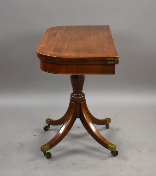 REGENCY MAHOGANY CARD TABLE - ADDITIONAL PHOTO 5