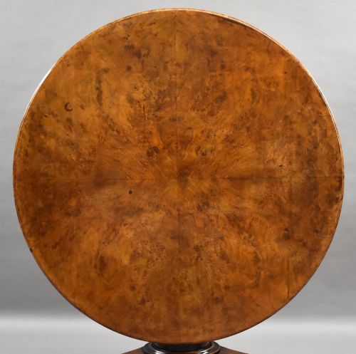 REGENCY BURR ELM CIRCULAR BREAKFAST TABLE - ADDITIONAL PHOTO 1