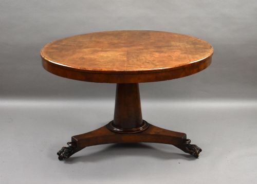 REGENCY BURR ELM CIRCULAR BREAKFAST TABLE - ADDITIONAL PHOTO 6