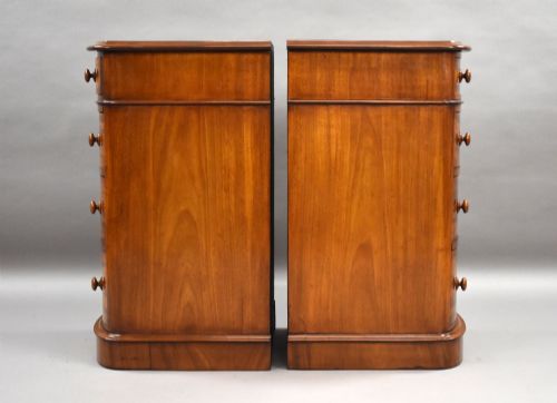 PAIR OF VICTORIAN MAHOGANY BEDSIDE CHESTS - ADDITIONAL PHOTO 2