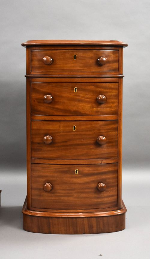 PAIR OF VICTORIAN MAHOGANY BEDSIDE CHESTS - ADDITIONAL PHOTO 7