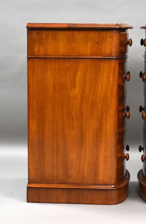 PAIR OF VICTORIAN MAHOGANY BEDSIDE CHESTS - ADDITIONAL PHOTO 10