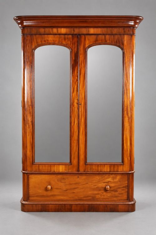 Victorian Mahogany Two Door Wardrobe