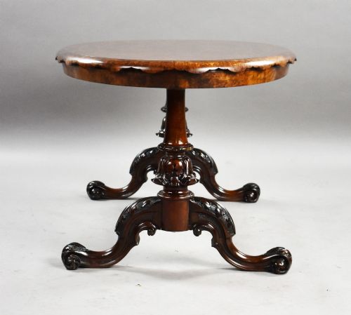 fig 2. Victorian Burr Walnut Inlaid Coffee Table