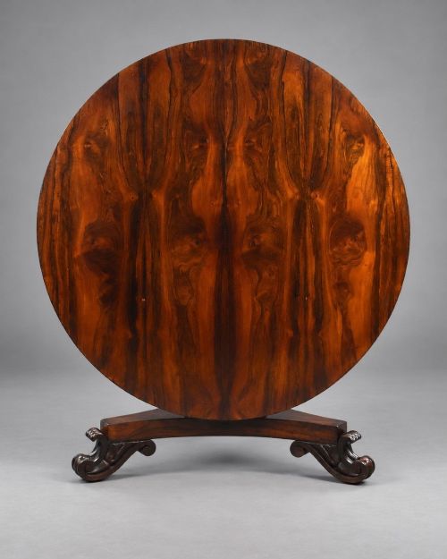 William IV Rosewood Circular Breakfast Table