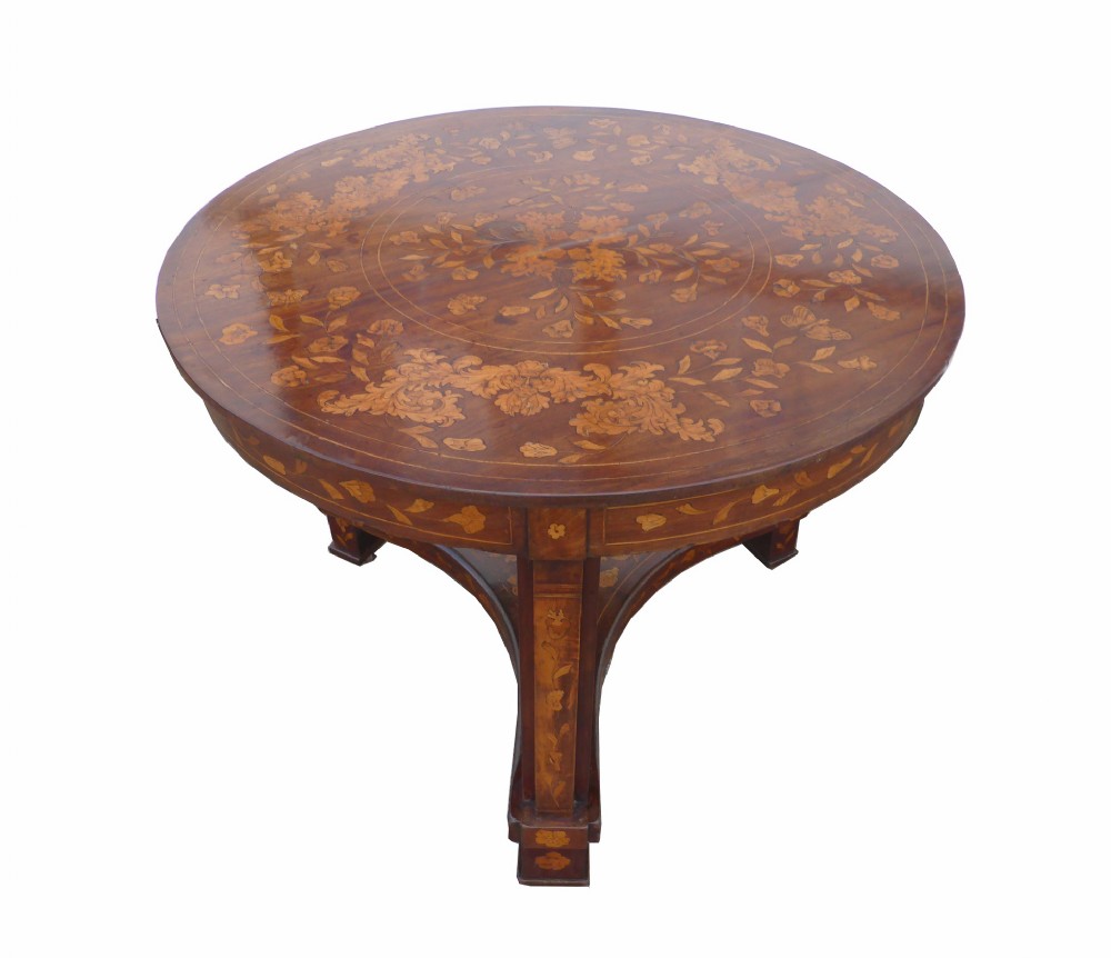 18th Century Dutch Marquetry Table 