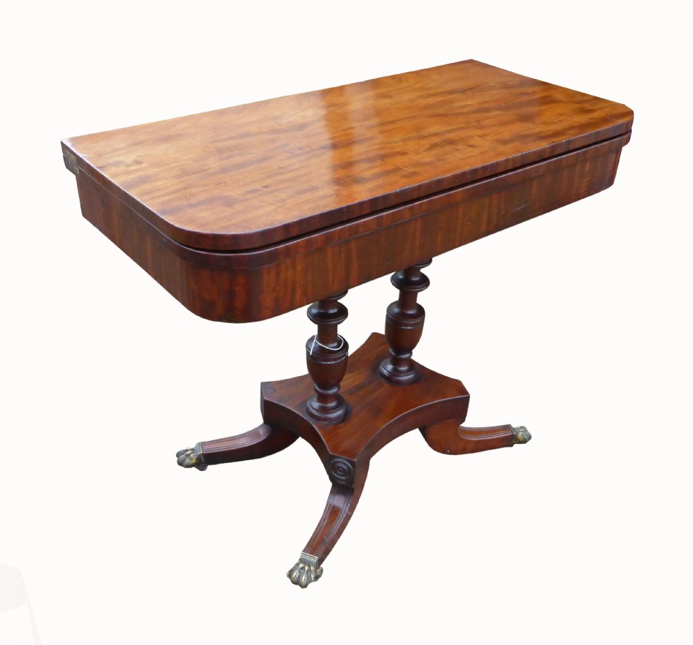 George III Mahogany Card Table