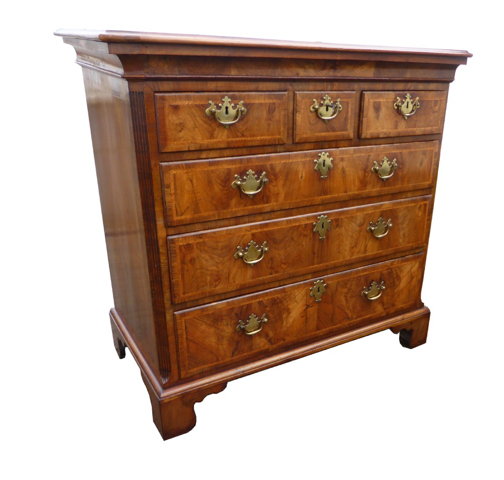 George III Walnut Chest of Drawers