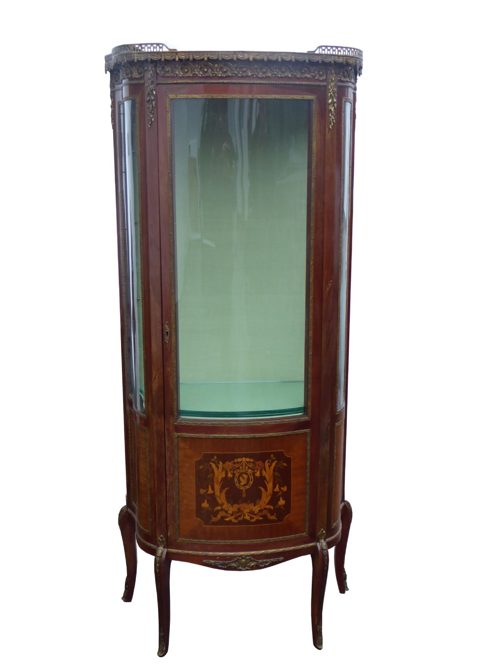Early 20th Century French Inlaid Vitrine
