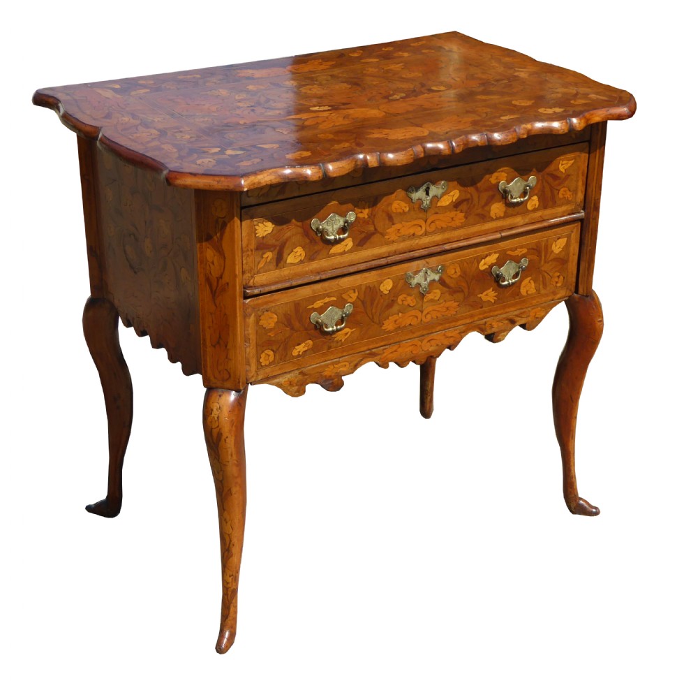 18th Century Dutch Marquetry Lowboy