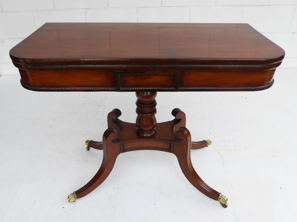 George III Mahogany Card Table