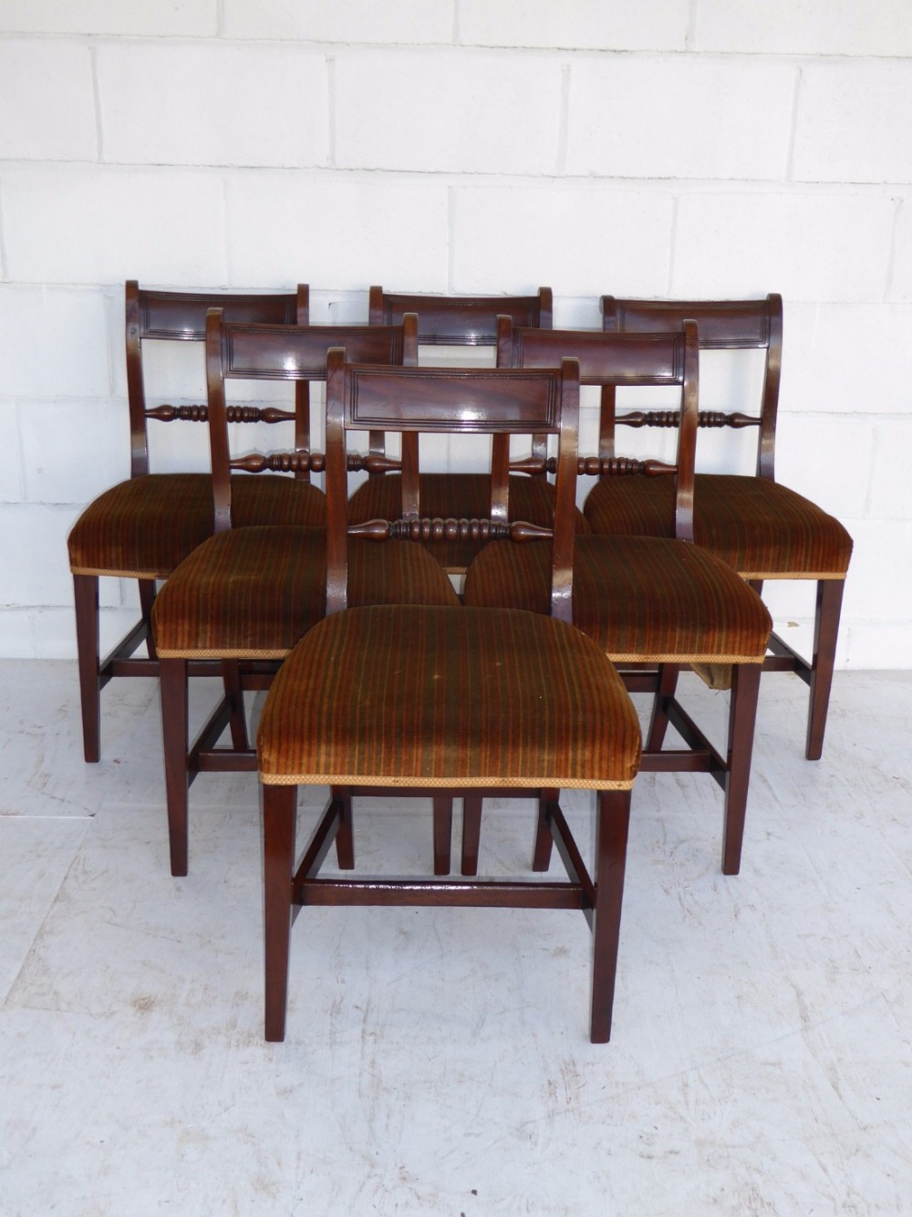 Set of 8 George III Mahogany Dining Chairs