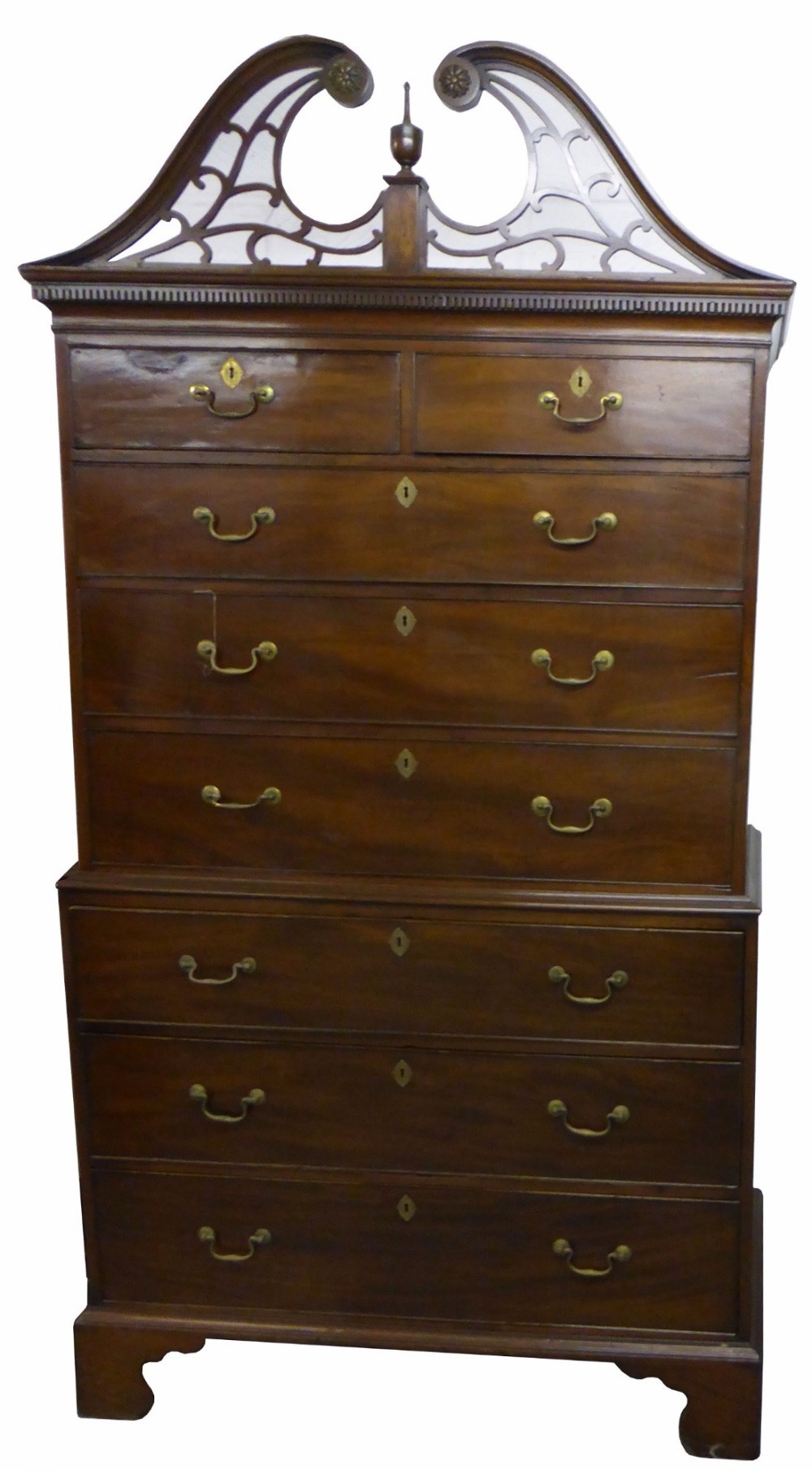 George III Mahogany Chest on Chest