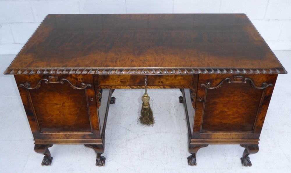 Antique Burr Walnut Desk