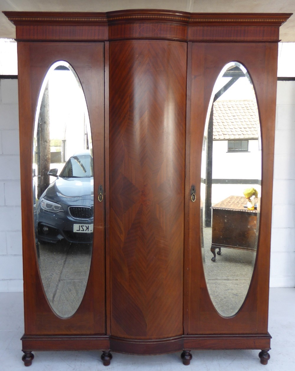 Edwardian Mahogany Wardrobe