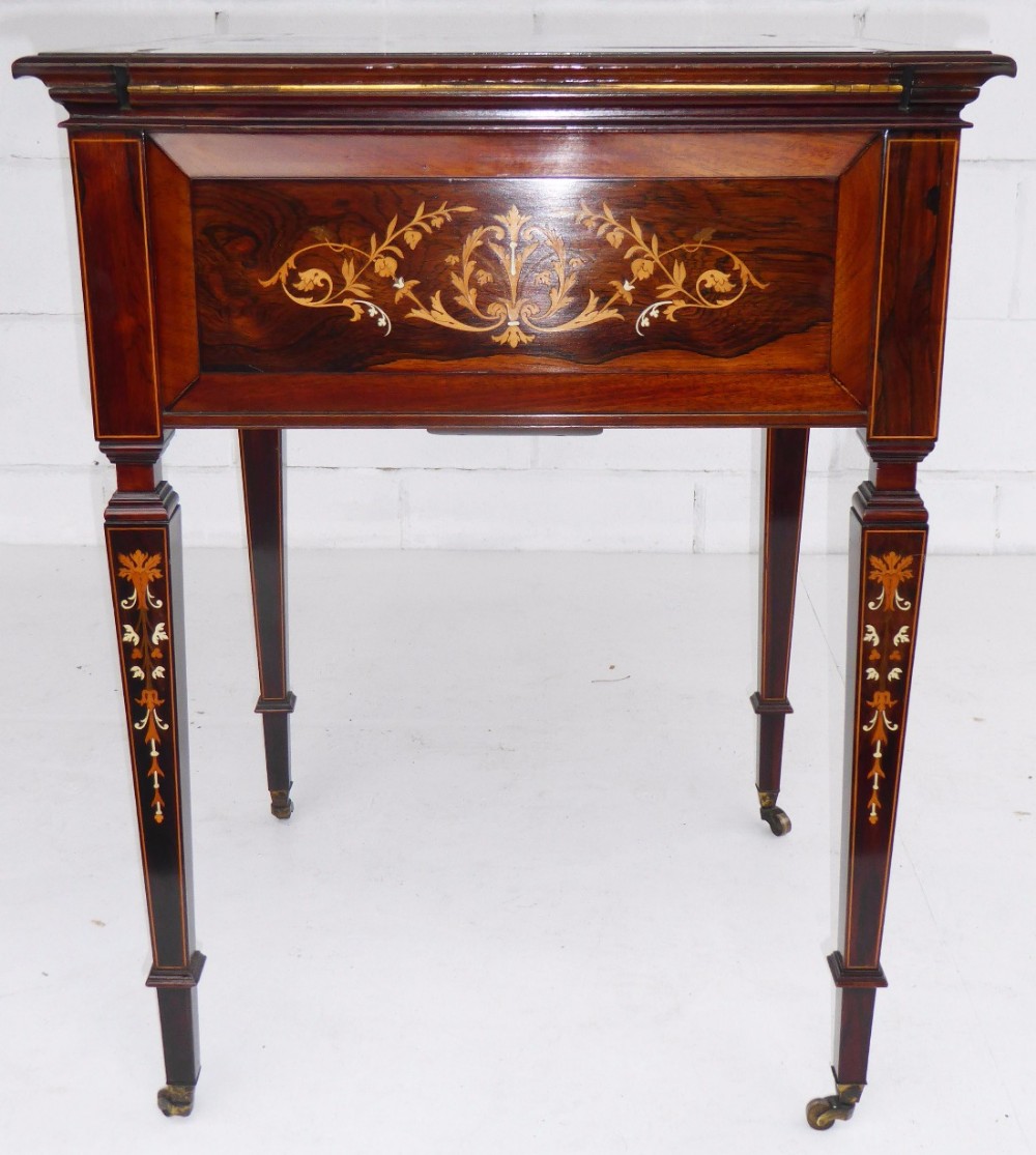Victorian Rosewood and Marquetry 