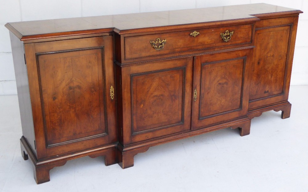 Yew Wood Sideboard by Bretts of Norwich