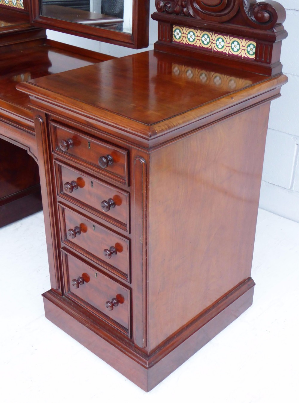 Victorian Mahogany Dressing Table View X
