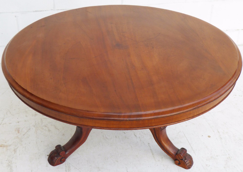 Victorian Circular Mahogany Coffee Table