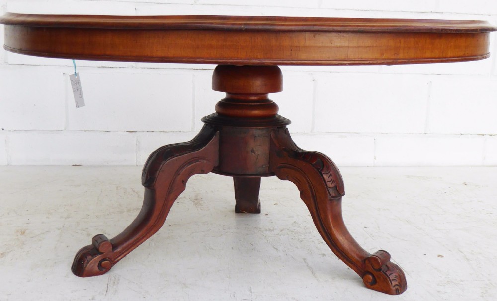 Victorian Circular Mahogany Coffee Table View III