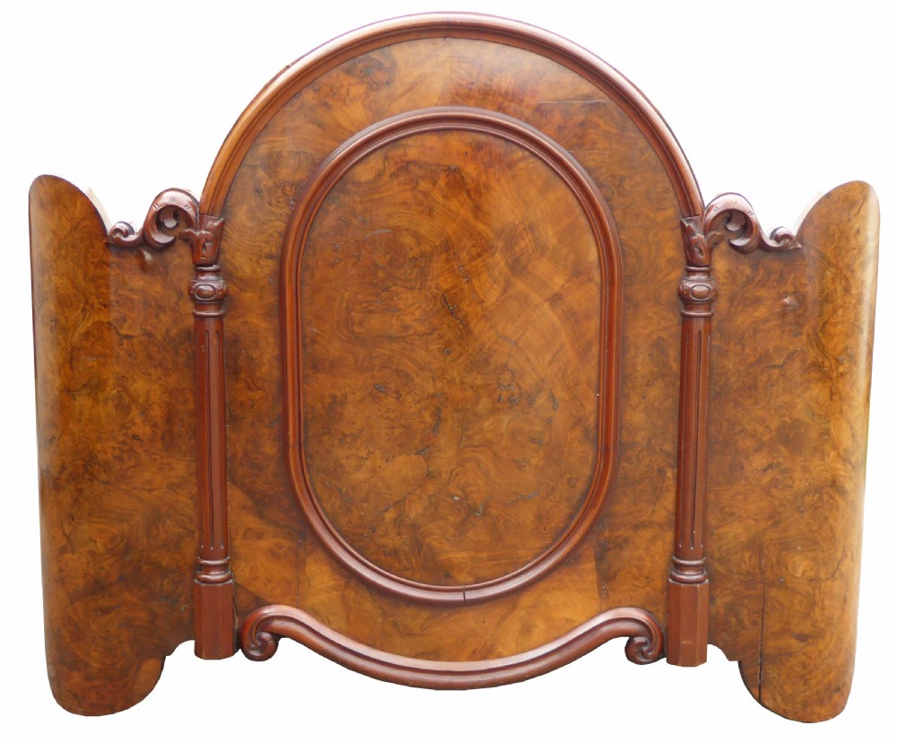 Victorian Burr Walnut Double Bed View II