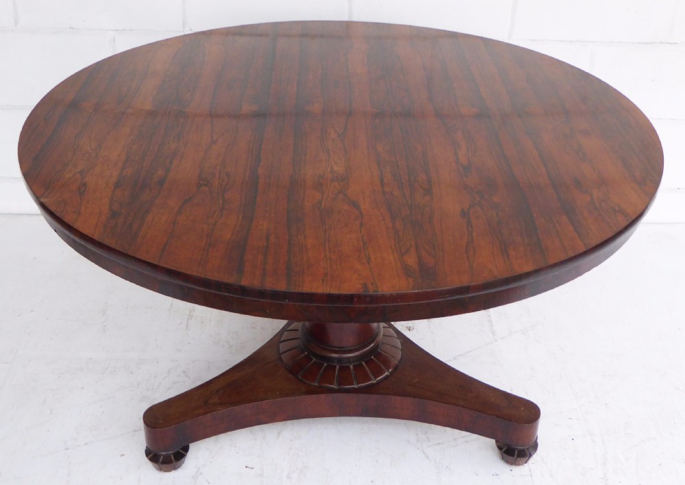 Victorian Rosewood Circular Breakfast Table View II