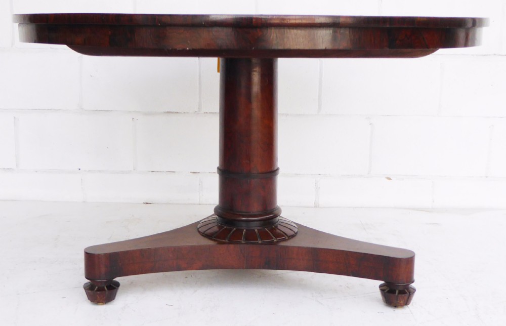 Victorian Rosewood Circular Breakfast Table View III