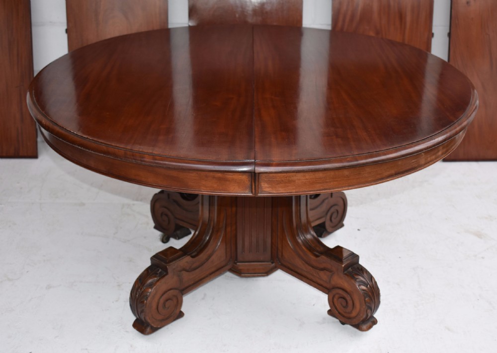 William IV Mahogany 16 Seat Dining Table View XI