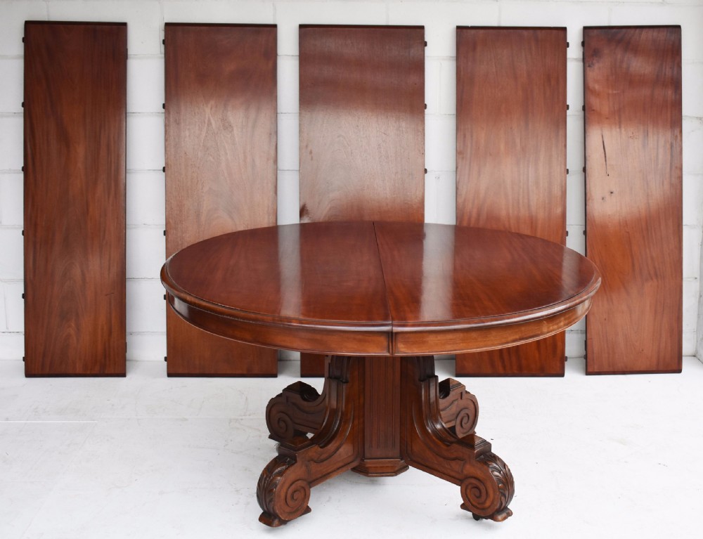 William IV Mahogany 16 Seat Dining Table View XII