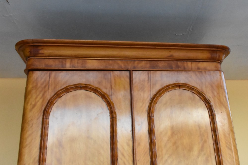 Victorian Satinwood Two Door Wardrobe View III