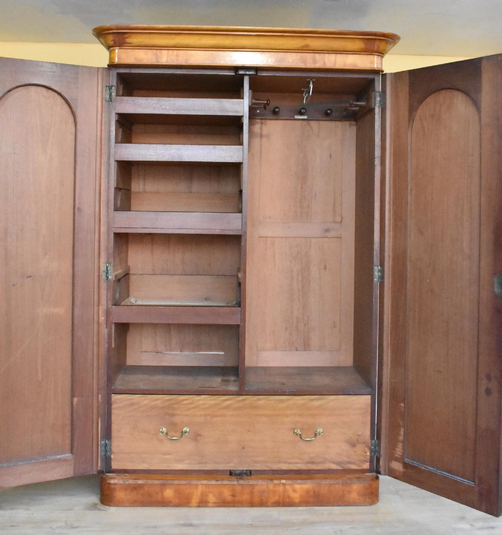 Victorian Satinwood Two Door Wardrobe View IV