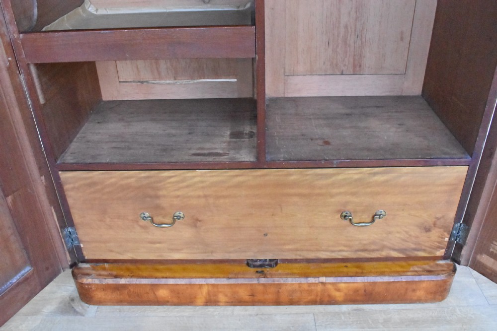 Victorian Satinwood Two Door Wardrobe View V