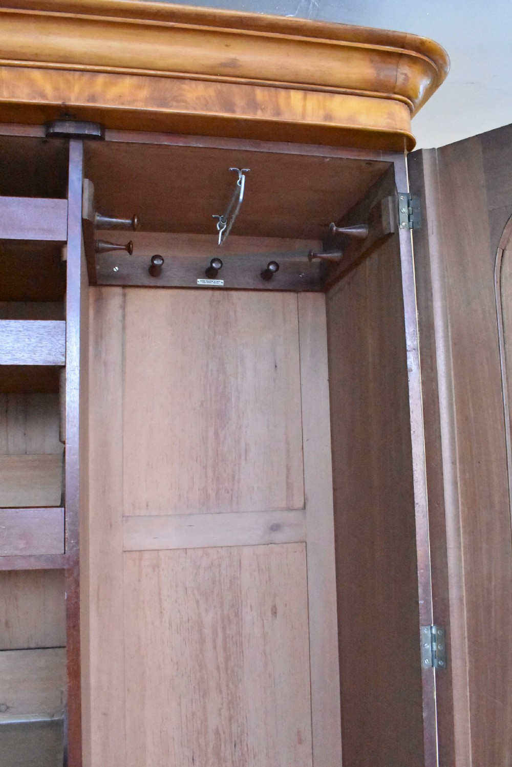 Victorian Satinwood Two Door Wardrobe View VI