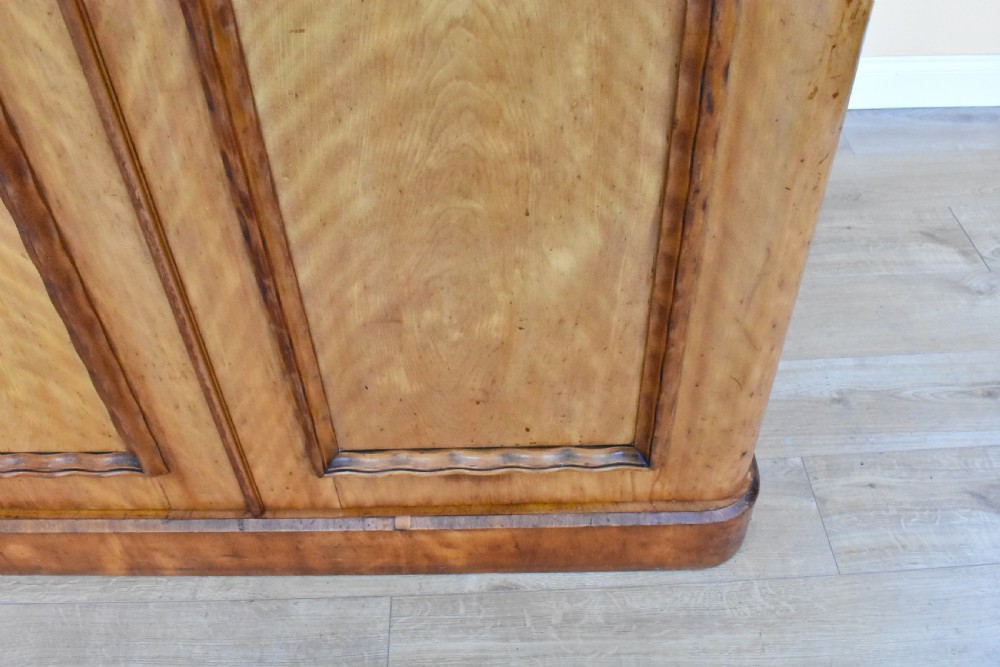 Victorian Satinwood Two Door Wardrobe View X