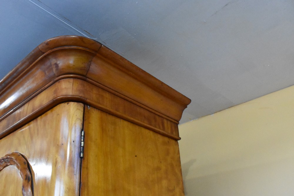 Victorian Satinwood Two Door Wardrobe View XII