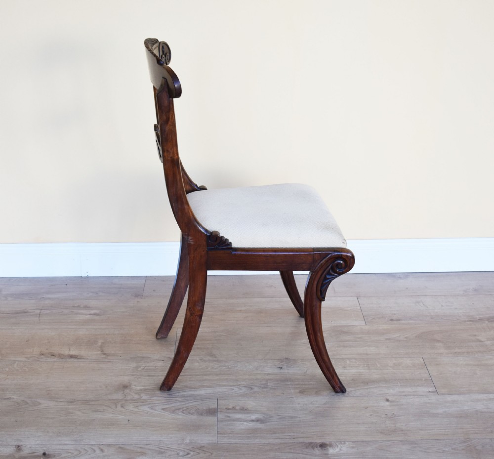 Set of 6 Regency Rosewood Dining Chairs View VI
