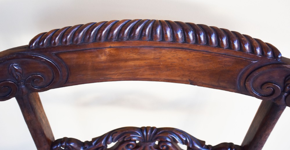 Set of 6 Regency Rosewood Dining Chairs View XIV