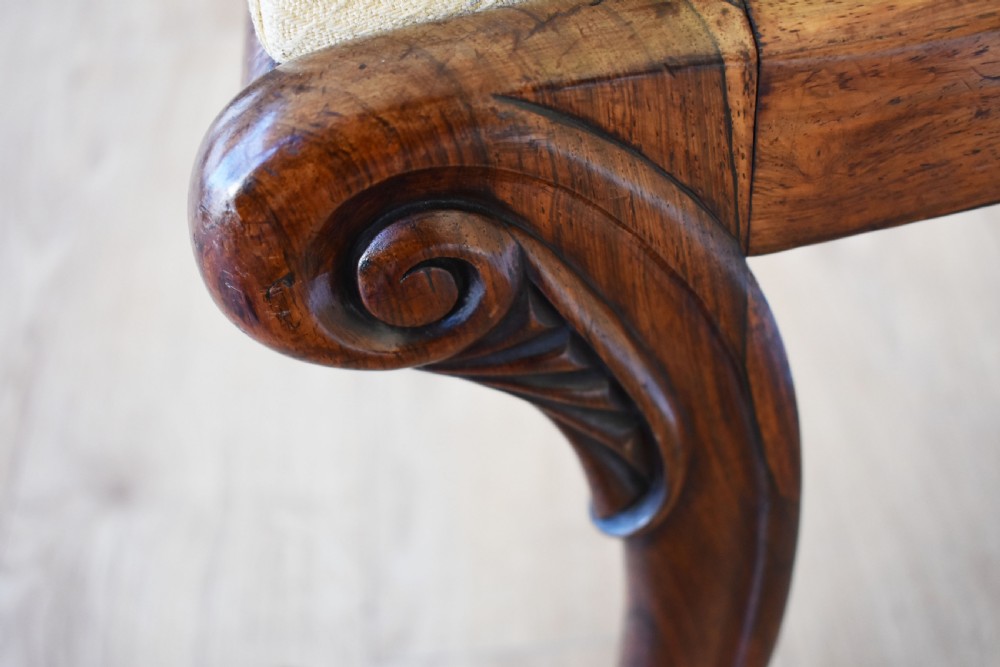 Set of 6 Regency Rosewood Dining Chairs View XVI