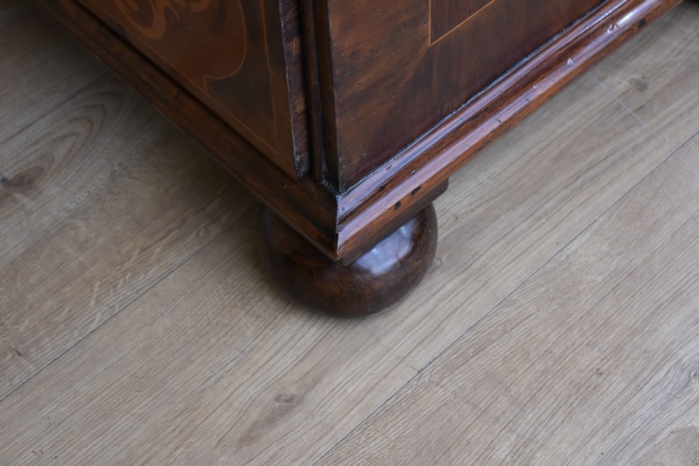 George III Walnut & Marquetry Chest of Drawers View XI