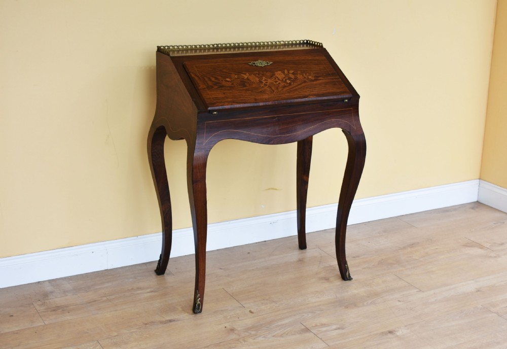 French Rosewood Bureau De Dame