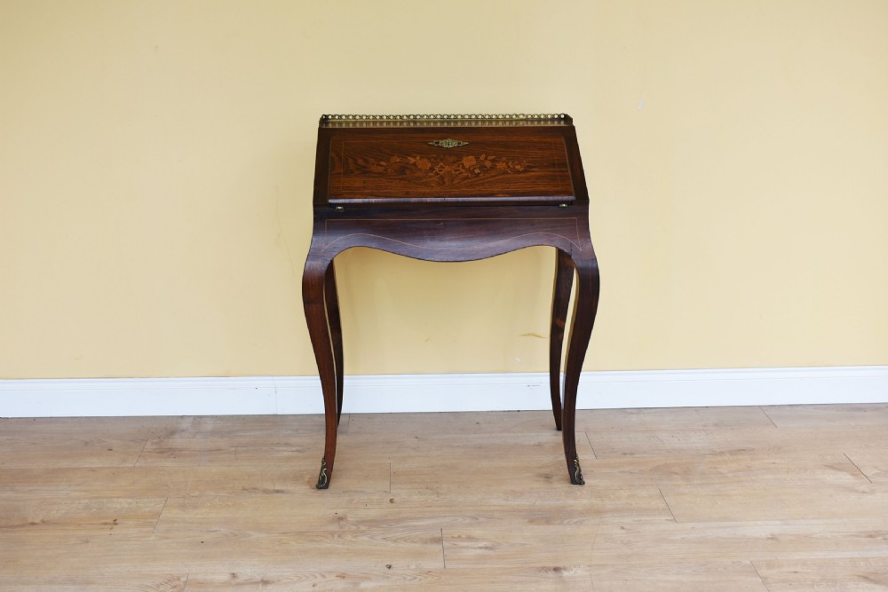 French Rosewood Bureau De Dame View II