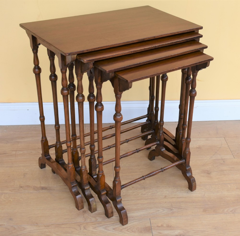 Edwardian Mahogany quartet Nest Tables View II
