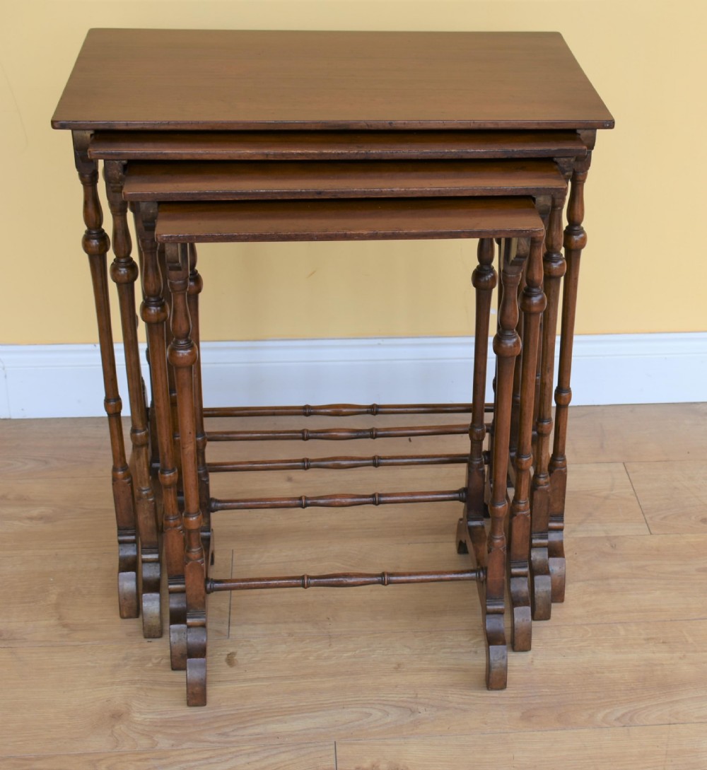 Edwardian Mahogany quartet Nest Tables View III