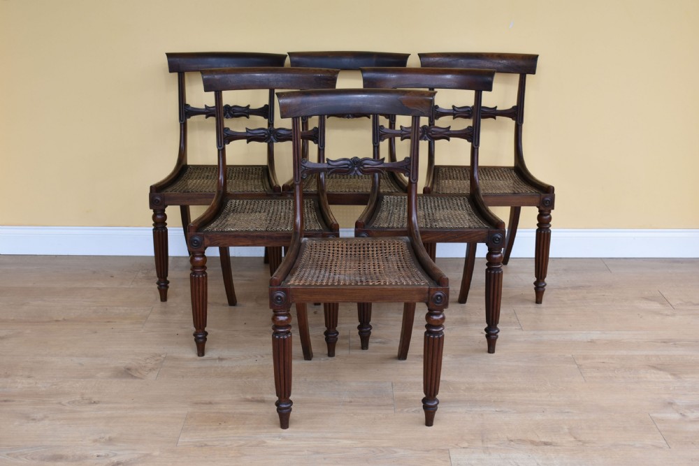 Set of 6 William IV Rosewood Dining Chairs View II