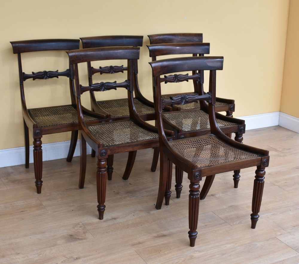 Set of 6 William IV Rosewood Dining Chairs View III