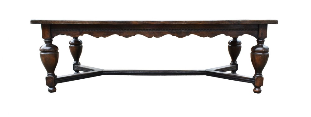 19th Century Solid Oak Refectory Table View II