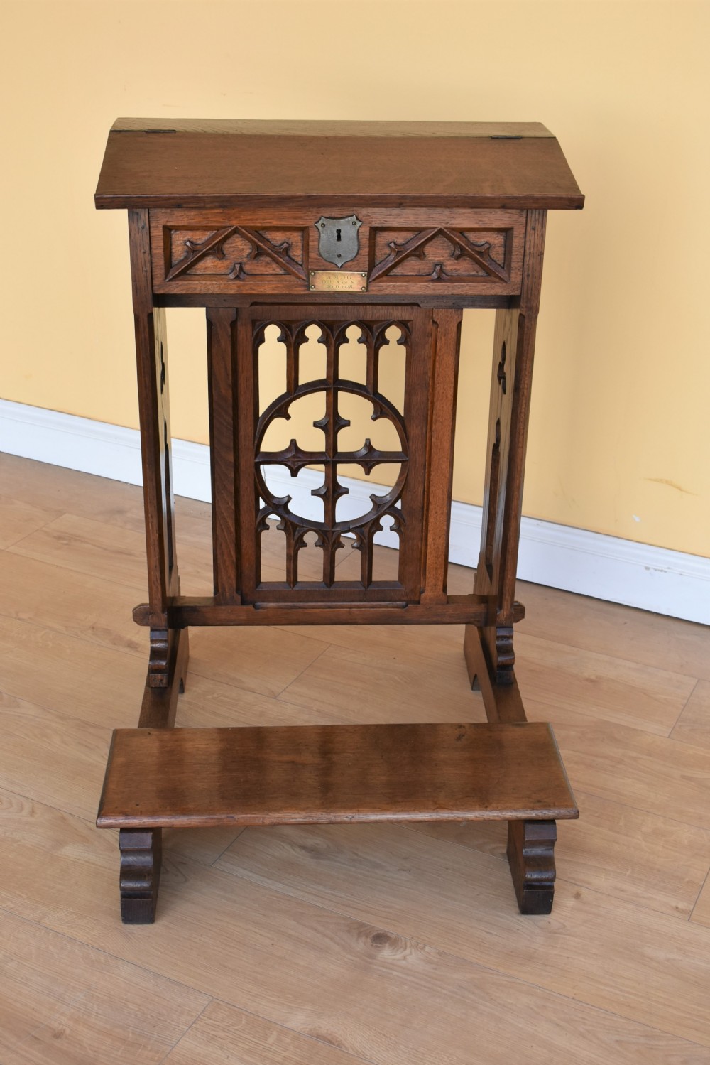 Victorian Oak Church Praying Lectern-reading stand View II